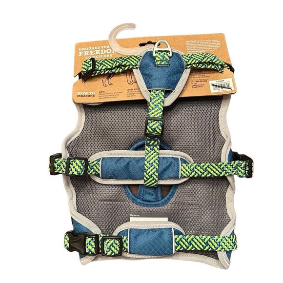 Arcadia Trail Ultimate Security Escape Proof Dog Harness Size Small Blue Green - Picture 3 of 4